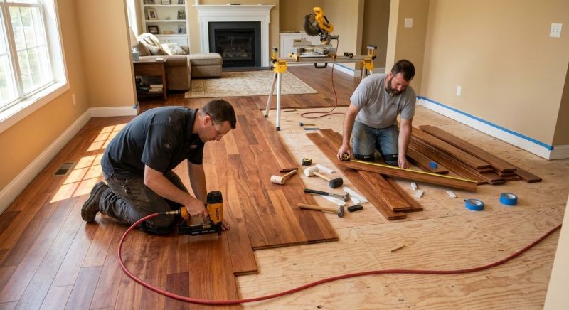 Cherry Floor Installation in Arvada, CO