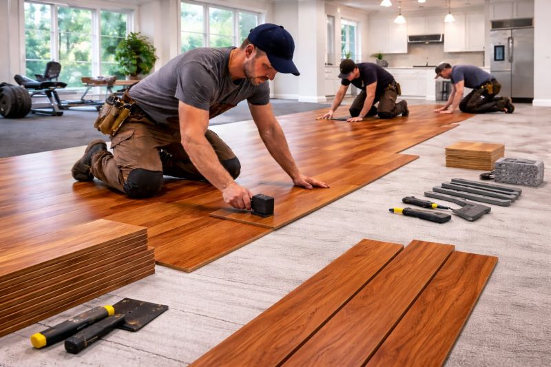 Cherry Floor Installation in Louisville, CO
