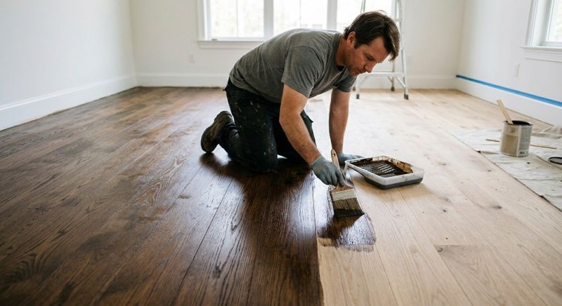 Hardwood Floor Staining in Firestone, CO