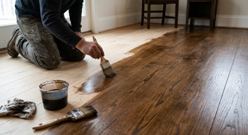 Hardwood Floor Staining in Firestone, CO