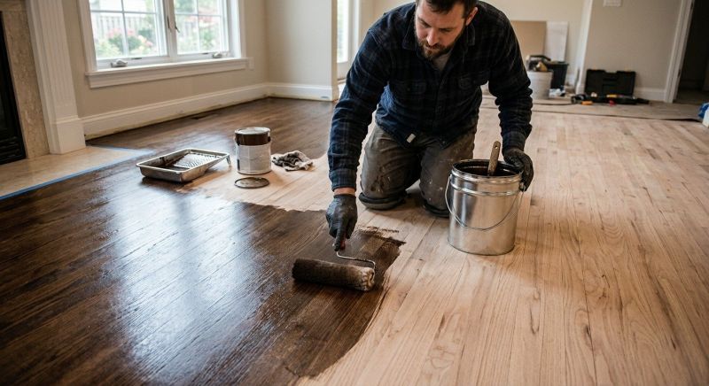 Hardwood Floor Staining in Johnstown, CO
