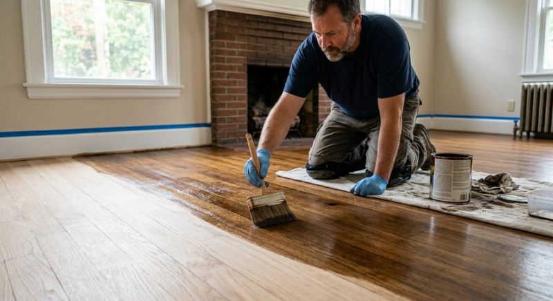 Hardwood Floor Staining in Johnstown, CO
