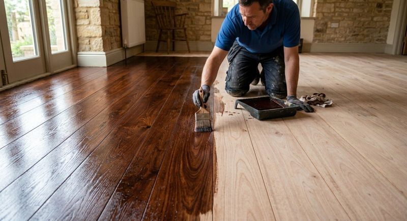 Hardwood Floor Staining in Johnstown, CO