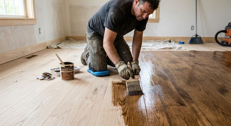 Hardwood Floor Staining in Lafayette, CO