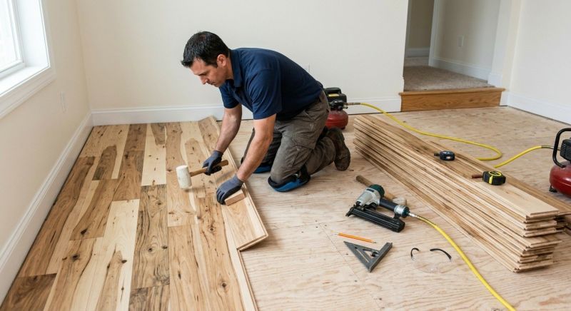 Hickory Floor Installation in Longmont, CO