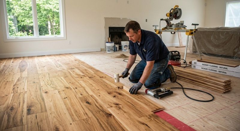 Hickory Floor Installation in Longmont, CO